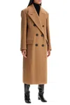Max Mara Certo Double-breasted Long Coat In Beige