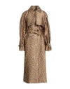 Max Mara Atelier Woman Overcoat & Trench Coat Camel Size 6 Polyester, Metallic Fiber, Polyamide In Brown