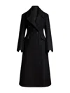 Max Mara Double-breasted Coat In Black