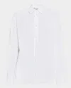 Max Mara Ateneo Cotton Oxford Shirt In White