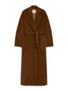 Max Mara Coat In Cuoio