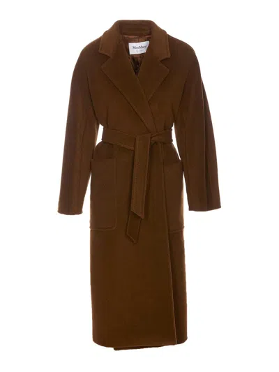 Max Mara Attuale Coat In Brown