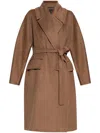 Max Mara Attuale Coat In Brown