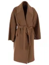 Max Mara Biscuit Cashmere Blend Oversize Coat In Brown