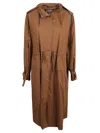 Max Mara Augusta Raincoat In Tobacco