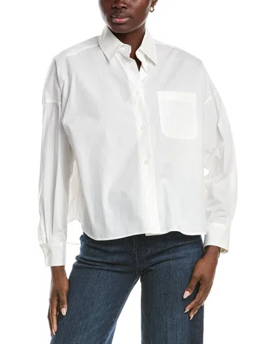 Max Mara Aureo Linen Shirt In White