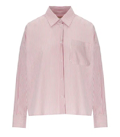 Max Mara Aureo Pink Striped Shirt