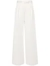 Max Mara Weite Hose Zinnia Aus Jersey In White