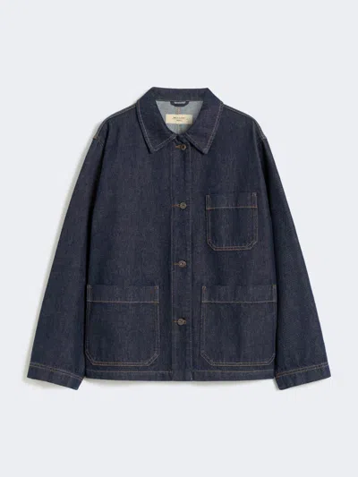 Max Mara Authentic Denim Shacket In Blue