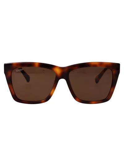 MAX MARA MAX MARA AVANA SCURA / MARRONE ACETATE SUNGLASSES