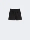 Max Mara Technical Mesh Shorts In Black