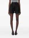 Max Mara Avena Pleated Shorts In Black