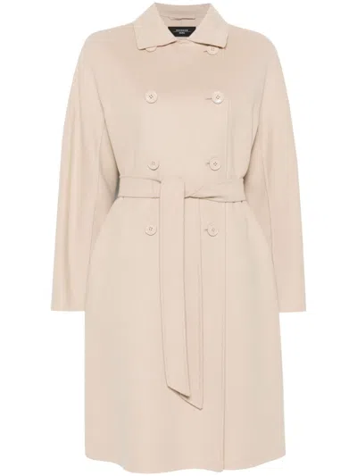 Max Mara Avenue Coat In Neutrals