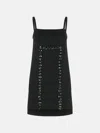 Max Mara Aversa '1234' Dress In Black Cady In Black