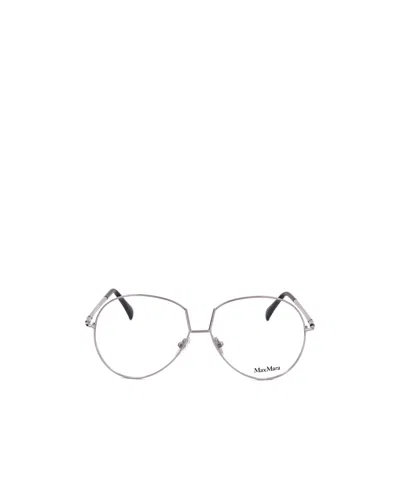 Max Mara Aviator Frame Glasses In White