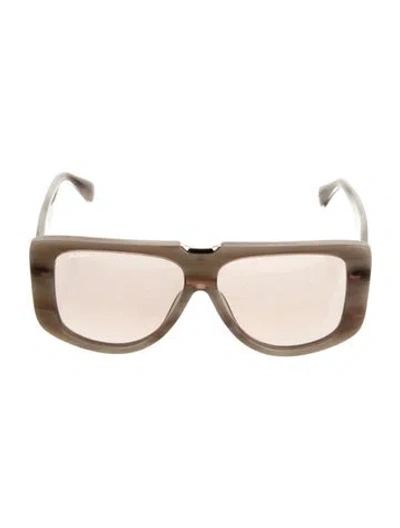 Pre-owned Max Mara Aviator Gradient Sunglasses In Multi