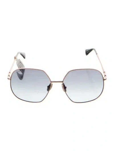 Pre-owned Max Mara Aviator Gradient Sunglasses W/ Tags In Blue