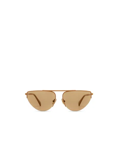 Max Mara Aviator Sunglasses In Brown
