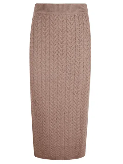 Max Mara 's  Avignon Knitted Skirt In Brown