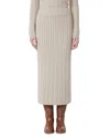 Max Mara Wool And Cashmere Pencil Skirt In Neutral