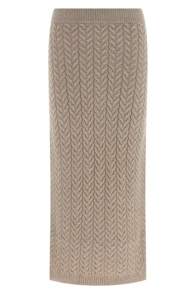 Max Mara 'avignon' Skirt In Neutral