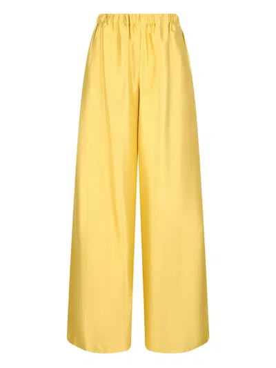 Max Mara Avio Elastic-waist Trousers In Yellow