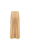 Max Mara Elastic Waist Casual Pants In Brown