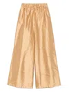 Max Mara Elastic Waist Casual Pants In Braun