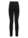 Max Mara Elasticated Waist Leggings In Black