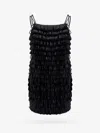 Max Mara Women Stretch Cady Mini Dress In Black