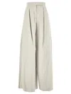 Max Mara Rauche Linen Trousers In Ivory