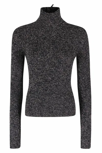 Max Mara Camel Wool-cashmere Sweater In Black