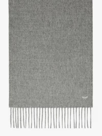 Max Mara Baby Alpaca Scarf In Gray