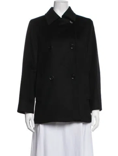 Pre-owned Max Mara Baby Camel Blazer In Black