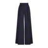 Max Mara Pinstripe Pleated Wide-leg Trousers In 001
