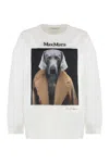 Max Mara Bacco Print Sweatshirt In Beige