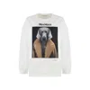 Max Mara Bacco Print Sweatshirt In White