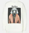 Max Mara Bacco Graphic Print Sweatshirt In White