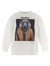 Max Mara Bacco Print Sweatshirt In White