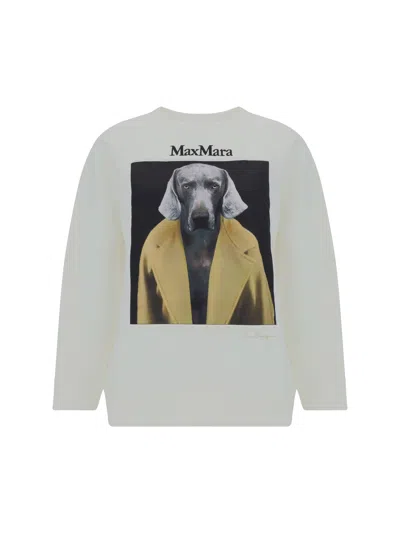 Max Mara Bacco Sweatshirt In Beige