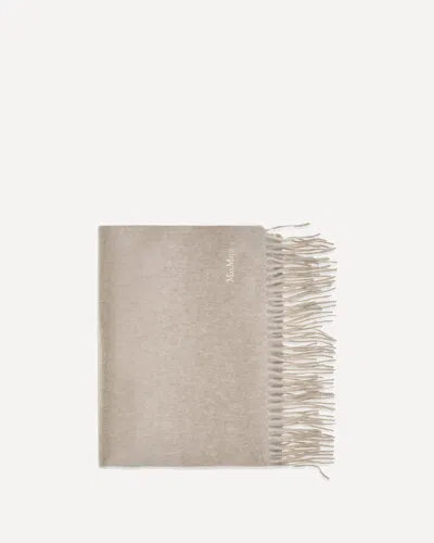 Max Mara Baci Cashmere Scarf In Neutral