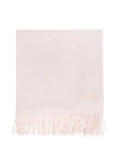 Max Mara Baci Fringed Scarf In Pink