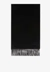 Max Mara Baci Knit Rectangular Scarf In Animal Print