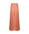 Max Mara Silk Organza Trousers In Pink