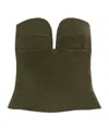 Max Mara Back Zipper Vest In Green