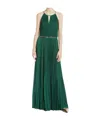 Max Mara Backless Dress In Green