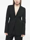 Max Mara Backless Single-breasted Blazer In Black