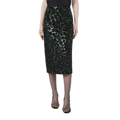 Max Mara Back-slit Skirt In Black