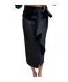 Max Mara Back-zip Skirt In Blue