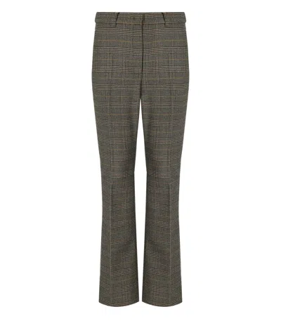 Max Mara Baco Brown Pants In Gray